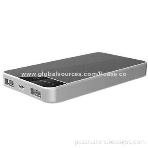 Concise Metal Mobile Power Bank with 7,200mAh High Power Capacity for iPhone and Samsung